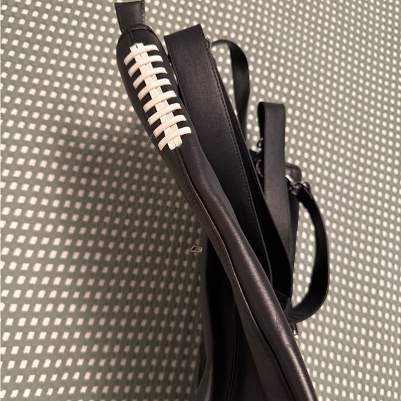 Krost Black faux Leather satchel Bag main image 6